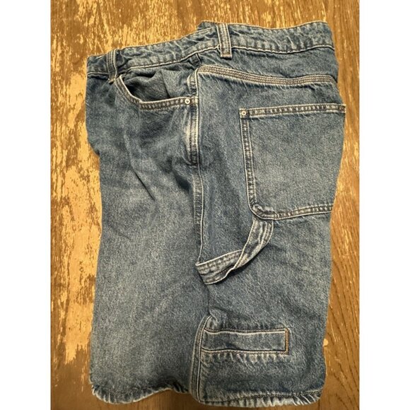 Cotton On Mens Super Baggy Jort Shorts Denim Jeans 90s Y2k Skater Punk Grunge - Picture 9 of 9